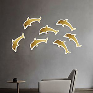 LED Wall Light Bedside Light Dolphin Cute Nordic Style LED Wall Lights Living Room Kids Room Copper Wall Light IP20 110-120V 220-240V 10W Lightinthebox