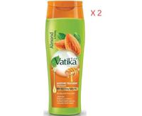 Dabur Vatika Naturals, Moisture Treatment Shampoo With Almond And Honey - 200 ml x 2