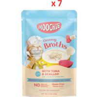 Moochie Creamy Broth With Tuna & Scallop 40G Pouch (Pack Of 7)