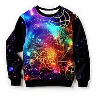 Boys Girls' 3D Color Sweatshirt Pullover Long Sleeve 3D Print Fall Winter Fashion Streetwear Adorable Polyester Kids 3-12 Years Crew Neck Outdoor Casual Daily Regular Fit Lightinthebox - thumbnail