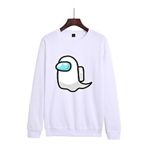 Women's Plus Size Tops Pullover Sweatshirt Anime Print Long Sleeve Crewneck Basic Streetwear Fall Winter Blushing Pink Red Gray Big Size L XL XXL 3XL 4XL Lightinthebox