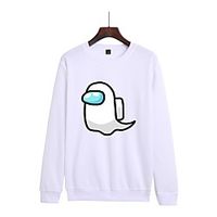 Women's Plus Size Tops Pullover Sweatshirt Anime Print Long Sleeve Crewneck Basic Streetwear Fall Winter Blushing Pink Red Gray Big Size L XL XXL 3XL 4XL Lightinthebox - thumbnail