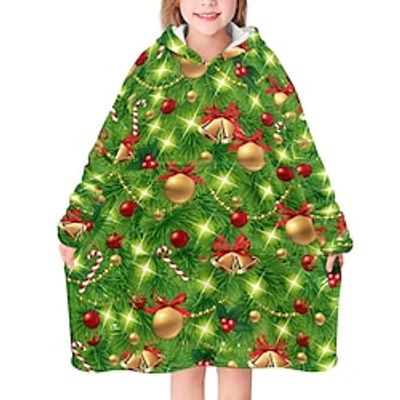Christmas Wearable Blanket, Oversized Sweatshirt Blanket for Adults Women Men, Gift, Cozy and Fuzzy Sherpa Blanket Lightinthebox