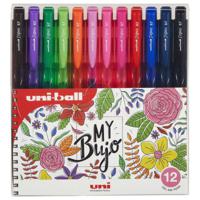 Uniball Signo Gel Ink Pens - 0.4mm Nib - Assorted Colors B (Pack Of 12) - thumbnail