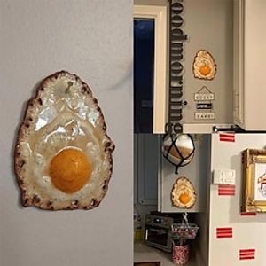Fried Egg Hanging on a Nail, Fried Egg Resin Craft Pendant, Xmas Decorative Christmas Home Decoration Lightinthebox