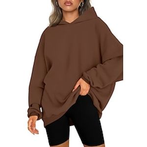 Womens Oversized Hoodies Sweatshirts Fleece Hooded Pullover Tops Sweaters Casual Comfy Fall Fashion Outfits Clothes 2023 miniinthebox