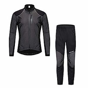 cycling suits men's cycling clothing set sportswear suit bicycle bike spring autumn outdoor long sleeve jersey  pants breathable quick-dry for outdoor sport cycling biking (size : xxl) Lightinthebox