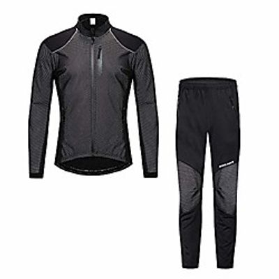 cycling suits men's cycling clothing set sportswear suit bicycle bike spring autumn outdoor long sleeve jersey  pants breathable quick-dry for outdoor sport cycling biking (size : xxl) Lightinthebox