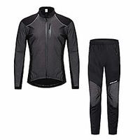 cycling suits men's cycling clothing set sportswear suit bicycle bike spring autumn outdoor long sleeve jersey  pants breathable quick-dry for outdoor sport cycling biking (size : xxl) Lightinthebox - thumbnail