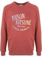 Maison Kitsuné Address print sweatshirt - Red