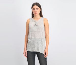 Womens Sleeveless Heather Top  Gray