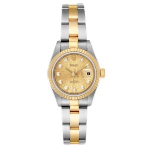 Datejust Steel Yellow Gold Diamond Dial Ladies Watch 79173