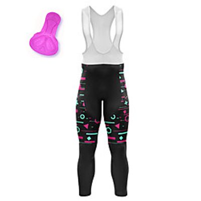 21Grams Women's Cycling Bib Tights Bike Bib Tights Quick Dry Moisture Wicking Sports Stripes 3D Black Mountain Bike MTB Road Bike Cycling Clothing Apparel Bike Wear  Athleisure Lightinthebox