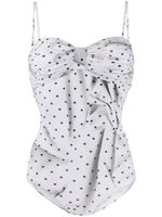 White/Black Nylon Bodysuit - thumbnail