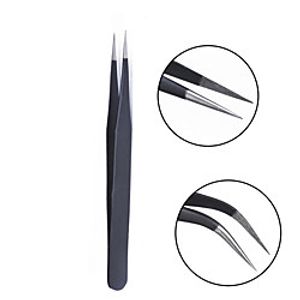 2pcs stainless steel anti static tweezers nail art tool miniinthebox