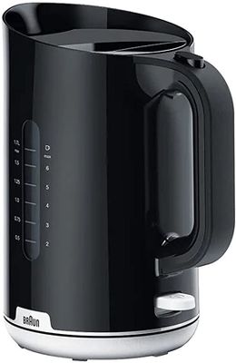 Braun Breakfast1 Collection Kettle 360° Rotating Base, 1.7L Capacity 2200W Plastic Black