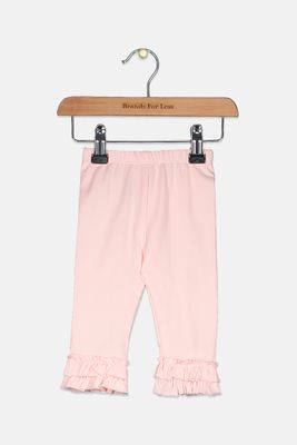 Baby Girls Ruffle Hem Leggings Sea Lily Baby Girls Ruffle Hem Leggings Sea Lily