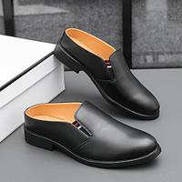Men's Oxfords Retro Walking Casual Daily Leather Comfortable Booties / Ankle Boots Loafer Black White Spring Fall Lightinthebox