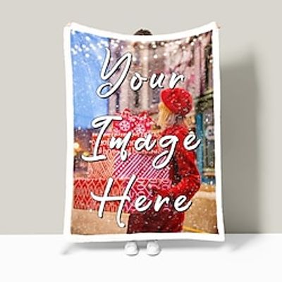 Personalized Custom Photo Soft Sherpa Gifts For Couple Family Friends Company Lightinthebox Personalized Custom Photo Soft Sherpa Gifts For Couple Family Friends Company Lightinthebox