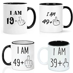 Birthday I AM 49, 50th Birthday Gifts for Women - Funny Turning 50 Year Old Birthday Gift Ideas for Wife, Mom, Daughter, Sister, Aunt, Best Friends, BFF, Ceramic 11oz Coffee Cup Lightinthebox