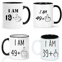 Birthday I AM 49, 50th Birthday Gifts for Women - Funny Turning 50 Year Old Birthday Gift Ideas for Wife, Mom, Daughter, Sister, Aunt, Best Friends, BFF, Ceramic 11oz Coffee Cup Lightinthebox - thumbnail