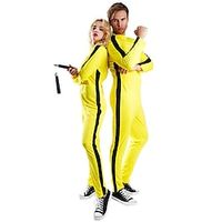 Kung Fu Couples' Costumes Men's Women's Movie Cosplay Cosplay Halloween Yellow Leotard  Onesie Halloween Carnival Masquerade Polyester Lightinthebox - thumbnail