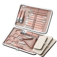 18PCS Manicure Set Nail Clippers Pedicure Kit -Rose Gold Stainless Steel Manicure Kit, Professional Grooming Kits, Nail Care Tools With Luxurious Travel Case Lightinthebox - thumbnail