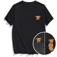 Animal Animal T-shirt Cartoon Manga Print Graphic T-shirt For Men's Women's Unisex Adults' Hot Stamping 100% Polyester Casual Daily miniinthebox