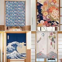 Japanese Noren Curtain Door Cover Doorway Curtain Panel Traditional Painting Door Tapestry Room Divider Curtains for Kitchen Sushi Bathroom Livingroom Bedroom miniinthebox