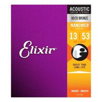 Elixir Strings Nanoweb 80/20 Bronze HD Acoustic Guitar Strings - Medium Gauge - thumbnail