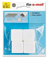 Fix-O-Moll Plugs-In Gliders White 30Mm