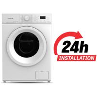 KROME 6Kg 1000 RPM Front Load Washing Machine | LED Display | Universal Motor | 5 Star Energy Efficient | Variable Temperature Setting | White | KR...