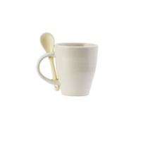 Enovomodel Ceramic Mug With Spoon & Coaster - H4806