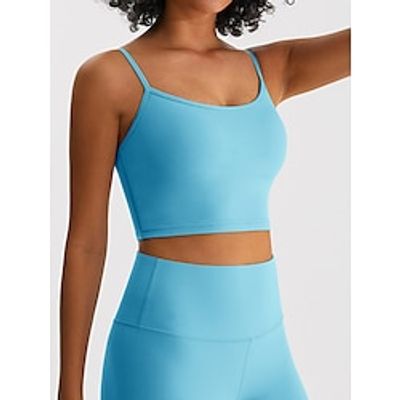Women's Top Pure Color Sport Street Gyms Spandex Breathable Straps Sleeveless Strap Top Backless Chest pads Summer Spring Black Pink Lightinthebox Women's Top Pure Color Sport Street Gyms Spandex Breathable Straps Sleeveless Strap Top Backless Chest pads Summer Spring Black Pink Lightinthebox