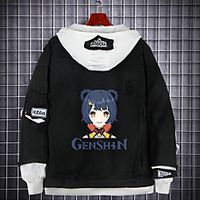 Inspired by Genshin Impact Klee Anime Cartoon Cloth Demin Anime Harajuku Graphic Kawaii Hoodie For Women's / Men's miniinthebox - thumbnail