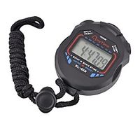 Stopwatch LCD Handheld Digital Professional With String Waterproof Sports Kitchen Timer Multifunctional Classic miniinthebox - thumbnail