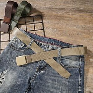 Men's Tactical Belt Black Navy Blue Fashion Classic Casual Work Daily Holiday miniinthebox
