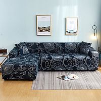 Print Dustproof Stretch Slipcovers Stretch Sofa Cover Super Soft Fabric Couch Cover Fit For 1 to 4 Cushion Couch And L Shape Sofa (You will Get 1 Throw Pillow Case as free Gift) miniinthebox - thumbnail