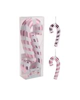 Koopman Xmas Candy Cane 17cm Pink Set of 4 - thumbnail