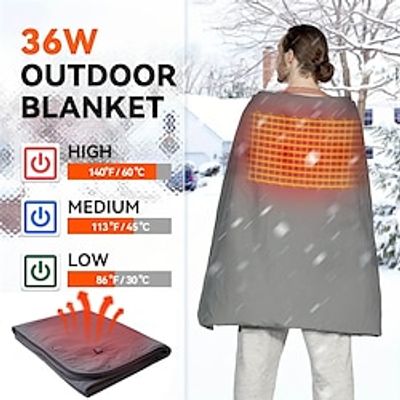 12V Wearable Car Heated Blanket Electric Heated Wrap Poncho Camping Shawl Travel Outdoor Use Thanksgiving Gift Christmas Gift For Men And Women miniinthebox 12V Wearable Car Heated Blanket Electric Heated Wrap Poncho Camping Shawl Travel Outdoor Use Thanksgiving Gift Christmas Gift For Men And Women miniinthebox