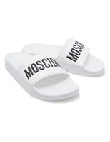 Lettering Logo Slides in PVC - White Lettering Logo Slides in PVC - White