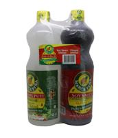 Marca Pina Soy Sauce & Vinegar, 1 Liter Pack Of 6 (UAE Delivery Only)