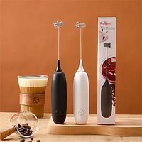 Hand Mixer Milk For Coffee Handheld Foam Maker For Lattes Electric Whisk Drink Mixer Cappuccino Frappe Matcha Hot Chocolate Lightinthebox - thumbnail