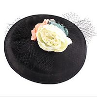 Hyperbole Net Fascinators with Flower 1pc Wedding / Party / Evening Headpiece miniinthebox - thumbnail