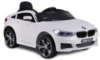 Megastar Licensed BMW Car 6Gt Ride On With Rubber Tyres & Leather Seats - White (UAE Delivery Only)