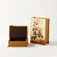 Floral Print 2-Piece Decorative Box Set