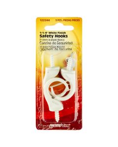 Hillman White Safety Hook 3 Pack 1-1/4"