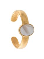 Chanel Pre-Owned CC Logos stone motif bangle - GOLD - thumbnail