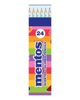 Mentos Colored Pencils Scented lead Pack of 24 Mentos Colored Pencils Scented lead Pack of 24