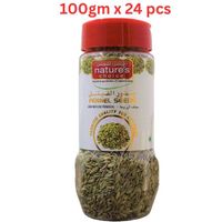 Natures Choice Fennel Seeds Whole - 100 gm Pack Of 24 (UAE Delivery Only)